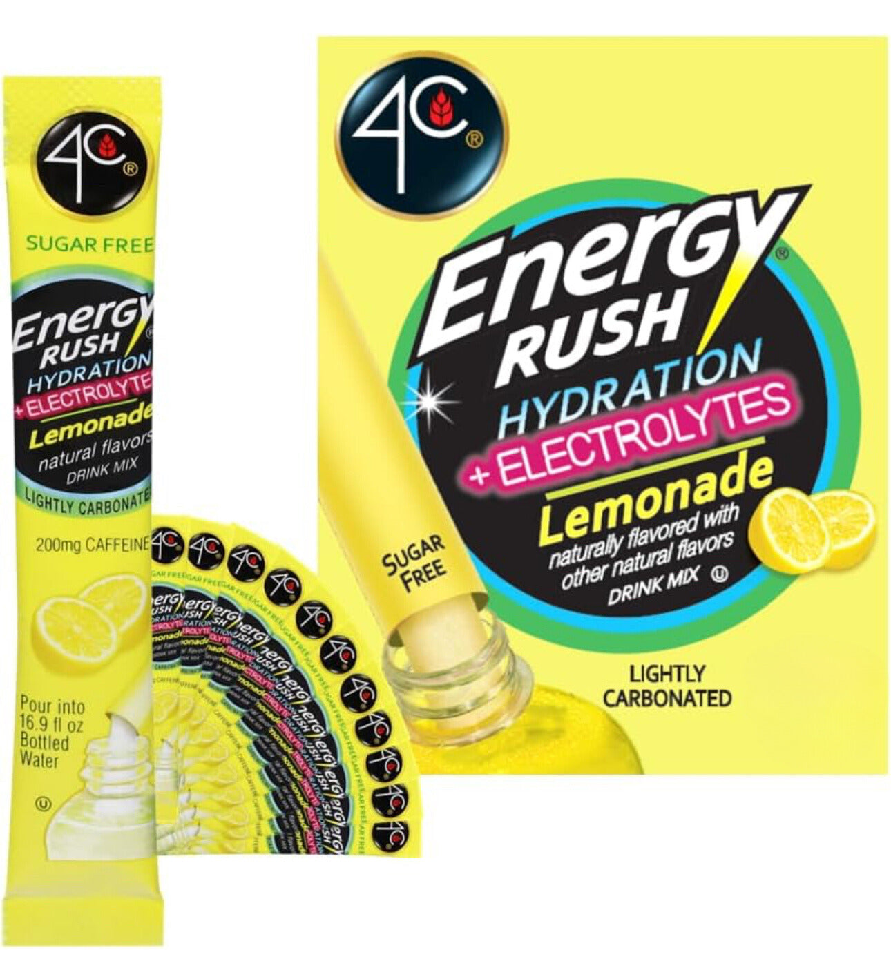 Energy Rush 4C | 5 pack | Lemonade