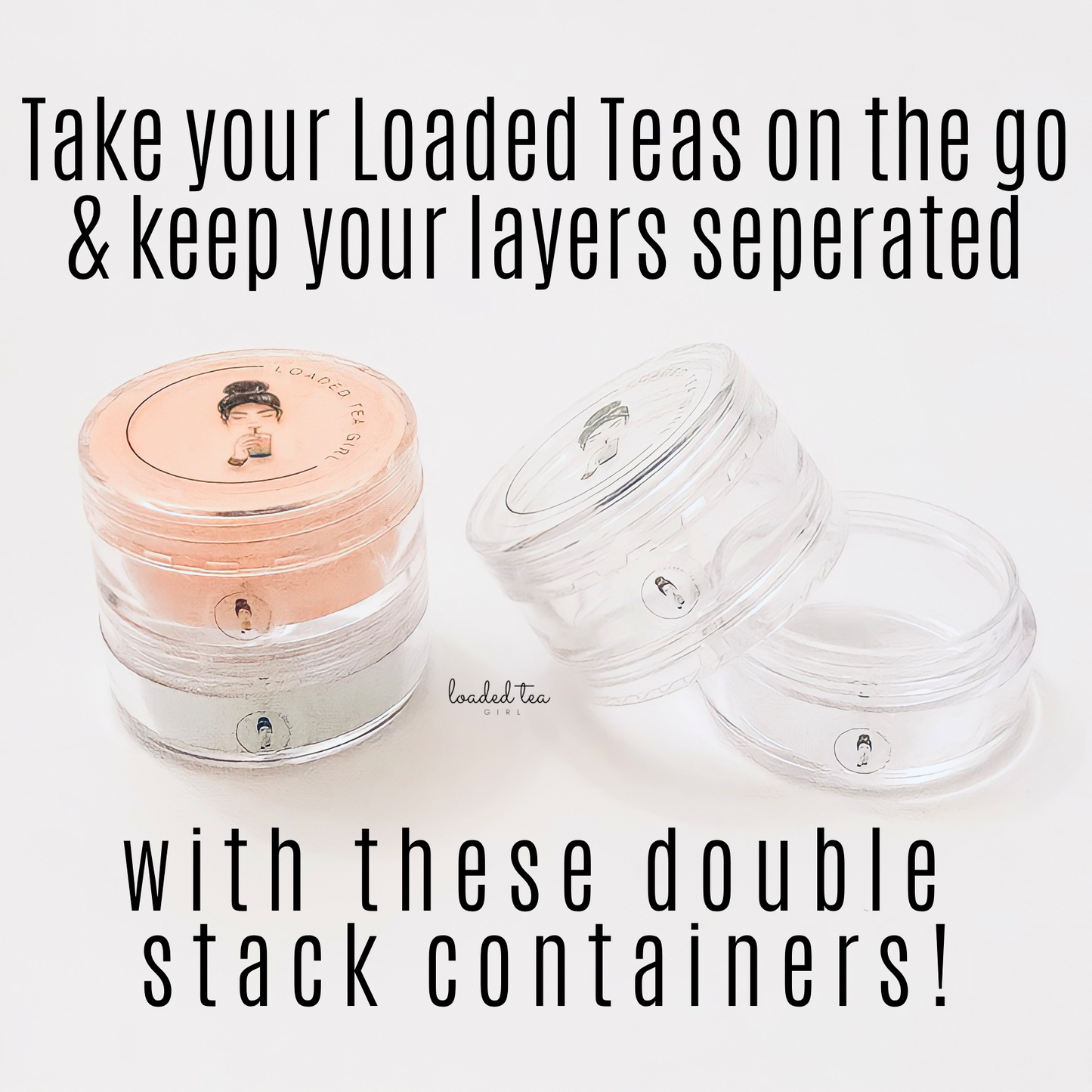 LTG On-The-Go DOUBLE STACK Storage Containers - Pack of 5